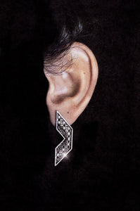 Single Black Earrings